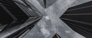 Preview wallpaper buildings, skyscrapers, sky, architecture, gray
