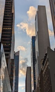 Preview wallpaper buildings, skyscrapers, sky, brown, architecture, city