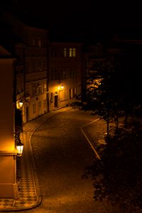 Preview wallpaper buildings, street, lights, lighting, dark