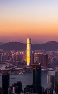 Preview wallpaper buildings, towers, skyscrapers, bay, city