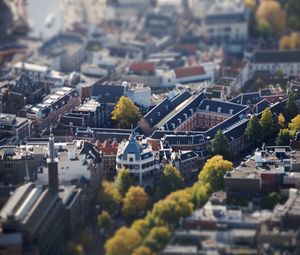 Preview wallpaper buildings, trees, aerial view, architecture