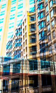 Preview wallpaper buildings, windows, architecture, city, street