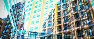 Preview wallpaper buildings, windows, architecture, city, street