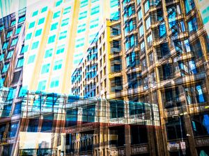 Preview wallpaper buildings, windows, architecture, city, street