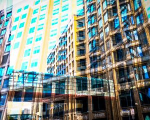 Preview wallpaper buildings, windows, architecture, city, street