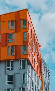 Preview wallpaper buildings, windows, facade, edges, sky