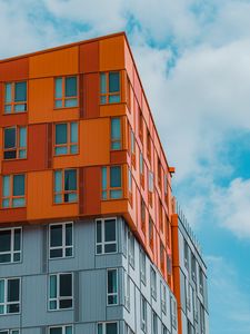 Preview wallpaper buildings, windows, facade, edges, sky