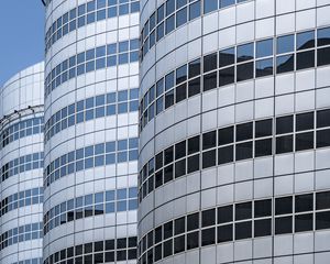 Preview wallpaper buildings, windows, facade, lines, architecture