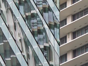 Preview wallpaper buildings, windows, glass, facade, architecture, light