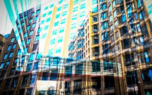 Preview wallpaper buildings, windows, reflections, city, architecture