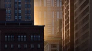 Preview wallpaper buildings, windows, sunlight, city