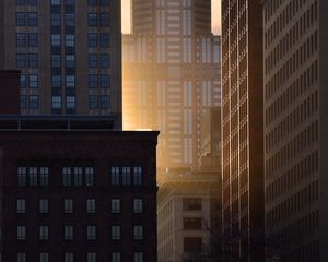 Preview wallpaper buildings, windows, sunlight, city