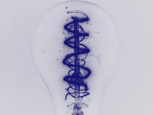 Preview wallpaper bulb, spiral, filament, electric, closeup