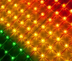 Preview wallpaper bulbs, grid, colorful, gradient