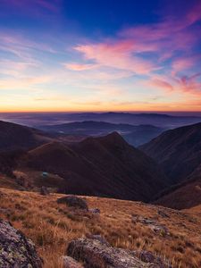 Preview wallpaper bulgaria, balkans, mountains, sky, sunset