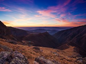 Preview wallpaper bulgaria, balkans, mountains, sky, sunset