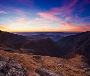 Preview wallpaper bulgaria, balkans, mountains, sky, sunset