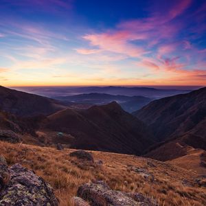 Preview wallpaper bulgaria, balkans, mountains, sky, sunset