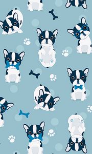 Preview wallpaper bulldog, dog, pattern, art