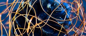 Preview wallpaper bump, wire, new year, christmas, decoration, copper wire