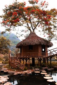 Preview wallpaper bungalow, hut, lake, architecture