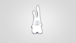 Preview wallpaper bunny, drawing, sad