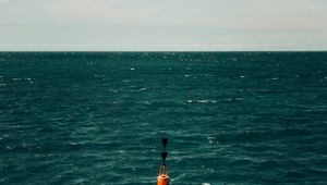 Preview wallpaper buoy, sea, horizon, water, sky