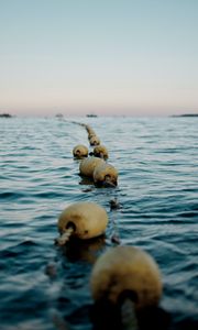 Preview wallpaper buoys, water, horizon, sea