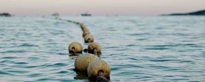 Preview wallpaper buoys, water, horizon, sea