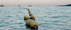 Preview wallpaper buoys, water, horizon, sea