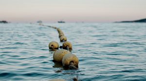 Preview wallpaper buoys, water, horizon, sea