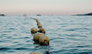 Preview wallpaper buoys, water, horizon, sea