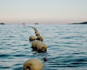 Preview wallpaper buoys, water, horizon, sea