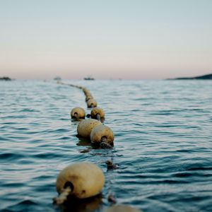 Preview wallpaper buoys, water, horizon, sea