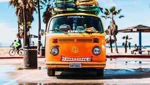 Preview wallpaper bus, surfing, summer