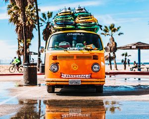 Preview wallpaper bus, surfing, summer