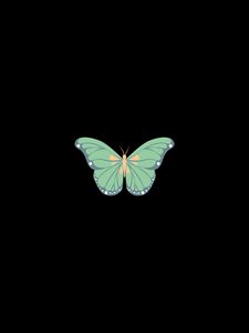 Preview wallpaper butterfly, art, vector, minimalism