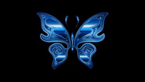 Preview wallpaper butterfly, shine, bright, chromatic, prismatic