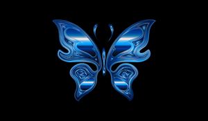 Preview wallpaper butterfly, shine, bright, chromatic, prismatic