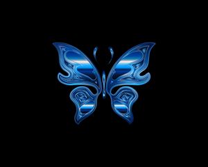 Preview wallpaper butterfly, shine, bright, chromatic, prismatic