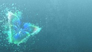 Preview wallpaper butterfly, spots, art, patterns