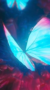 Preview wallpaper butterfly, wings, glow, art