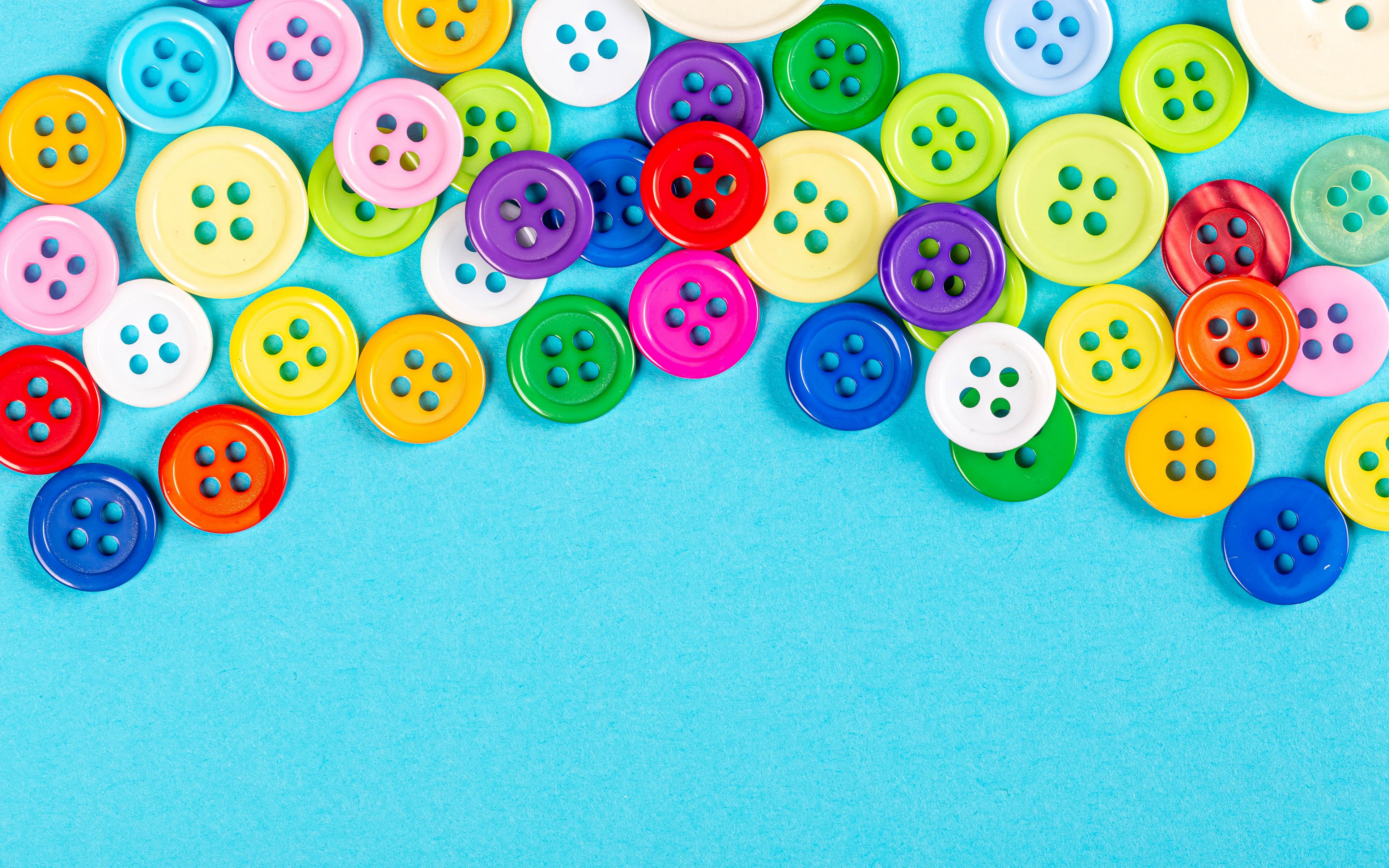 Download wallpaper 3840x2400 buttons, colorful, round 4k ultra hd 16:10