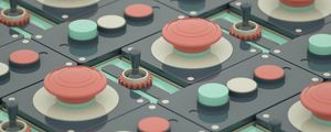 Preview wallpaper buttons, levers, 3d