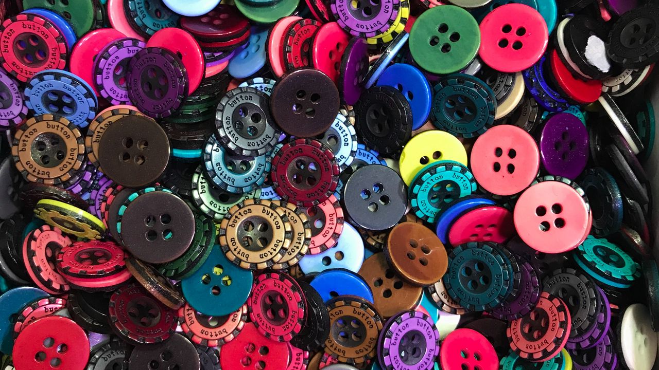 Wallpaper buttons, multi-colored, plastic, texture