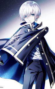 Preview wallpaper buy, cloak, anime, art, blue