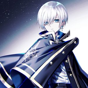 Preview wallpaper buy, cloak, anime, art, blue