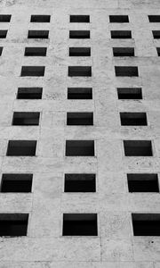 Preview wallpaper bw, building, minimalism