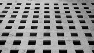 Preview wallpaper bw, building, minimalism