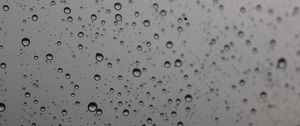 Preview wallpaper bw, drops, glass, rain, macro